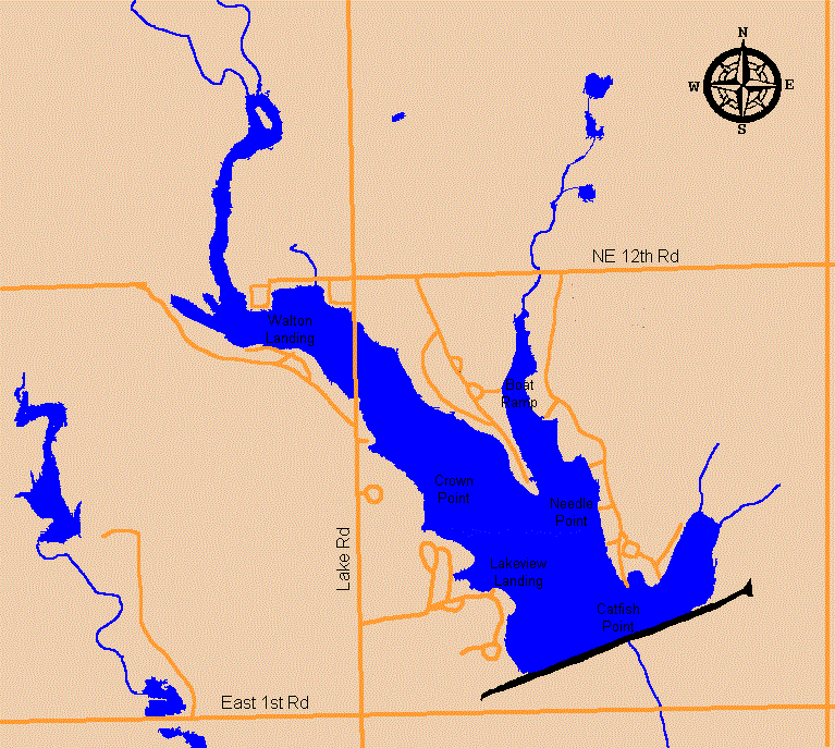 Harvey County East Lake Map Harvey County East Lake